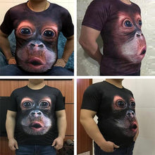 Indlæs billede til gallerivisning Sjov Gorilla 3D T-shirt
