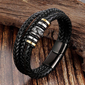 Dobbelt  Række armbånd til søn barnebarn og kæreste