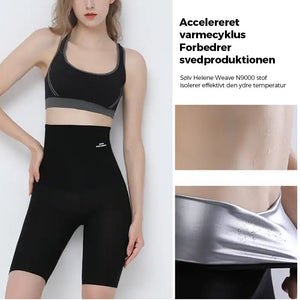 Højtaljede yogabukser med mavekontrol