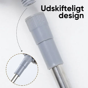 Teleskopisk vaskbar buet mikrofiber støvekost