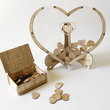 Indlæs billede til gallerivisning Hjerte ornament i træ
