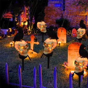 Solcelledrevne Kranie & krage Dekorative Halloweenlys