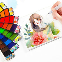 Indlæs billede til gallerivisning Solid Gouache-pigment palete - lad din kreativitet komme til udtryk!
