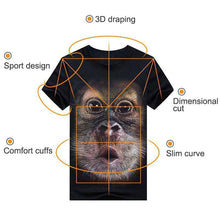 Indlæs billede til gallerivisning Sjov Gorilla 3D T-shirt
