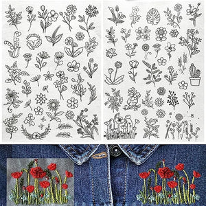 Broderitrykt papirsæt