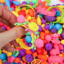 Indlæs billede til gallerivisning 💍Fremstillingssæt til børnesmykker med snapspænde perler
