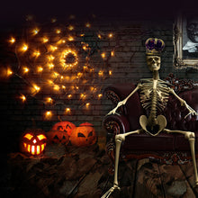 Indlæs billede til gallerivisning Dekorative spindelvævs-LED lys til Halloween
