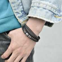 Indlæs billede til gallerivisning Dobbelt  Række armbånd til søn barnebarn og kæreste
