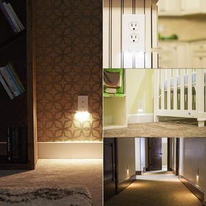 Hirundo Outlet vægplade med LED-natlys