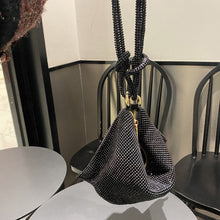 Indlæs billede til gallerivisning Luksuriøs designerhåndtaske med skinnende rhinsten
