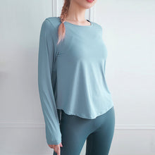 Indlæs billede til gallerivisning Yoga træningstop med slids bagpå
