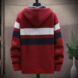 Stribet herresweatshirt