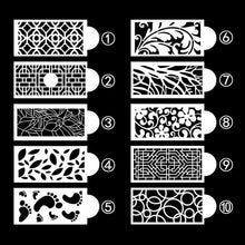 Indlæs billede til gallerivisning Kagedekorationsstencil (10 STK i 1 SÆT)
