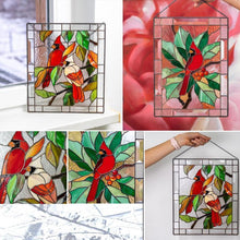 Indlæs billede til gallerivisning Rektangulært fugleophæng til vinduesophæng 🐦
