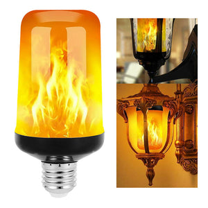 LED lyspære med flammeeffekt