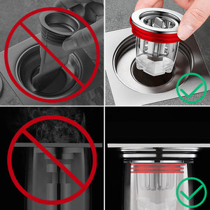 Magnetisk anti-lugt gulvafløbskerne