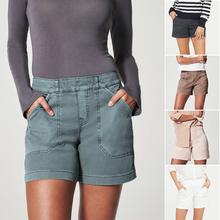 Indlæs billede til gallerivisning Strækbare twillshorts (Dame)
