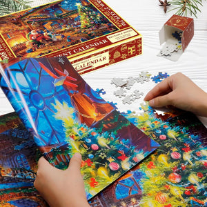 🎅🧩Adventskalender 2023 jule-puslespil🎁