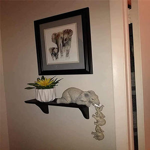 Elefant siddende håndmalede figurer