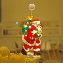 Indlæs billede til gallerivisning Julelys til vindueskarmen med sugekop
