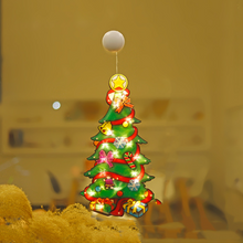 Indlæs billede til gallerivisning Julelys til vindueskarmen med sugekop
