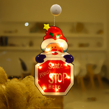 Indlæs billede til gallerivisning Julelys til vindueskarmen med sugekop
