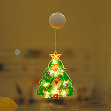 Indlæs billede til gallerivisning Julelys til vindueskarmen med sugekop
