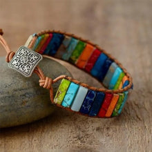 Indlæs billede til gallerivisning Farverigt kejsersten armbånd
