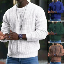 Indlæs billede til gallerivisning Langærmet Pullover-sweater med rund hals
