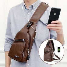 Indlæs billede til gallerivisning Crossbody taske med USB Port (Herre)
