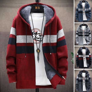 Stribet herresweatshirt