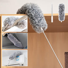 Indlæs billede til gallerivisning Teleskopisk vaskbar buet mikrofiber støvekost
