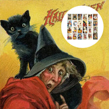 Indlæs billede til gallerivisning Vintage Halloween postkortsæt (24 stk)
