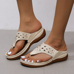 Orthopædiske Flip-Flops med blød bund til massage