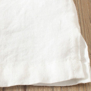 Ensfarvet Kortærmet Sommer T-shirt med Rund Hals