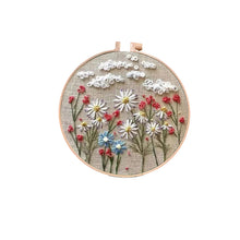 Indlæs billede til gallerivisning Ringformet blomsterbroderisæt til begyndere
