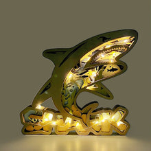 Indlæs billede til gallerivisning Wooden Carved Animal Ornaments (With Lights)
