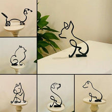 Indlæs billede til gallerivisning Hund minimalistisk kunstskulptur
