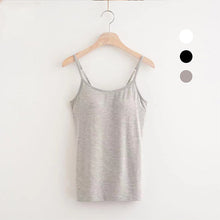 Indlæs billede til gallerivisning Løstsiddende tanktop med indbygget BH

