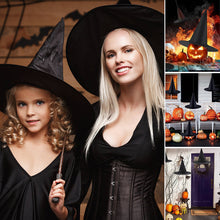 Indlæs billede til gallerivisning Halloweenfest kostumetilbehør med hængende heksehatte
