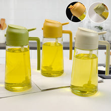 Indlæs billede til gallerivisning 2 i 1 oliesprøjteflaske og dispenser i glas
