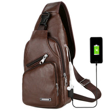 Indlæs billede til gallerivisning Crossbody taske med USB Port (Herre)
