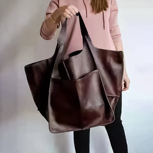 Kvinder Oversize Weekender læder håndtasker